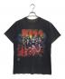 バンドTシャツ（バンドTシャツ）の古着「90s KISS(キッス)バンドTシャツ」｜ブラック