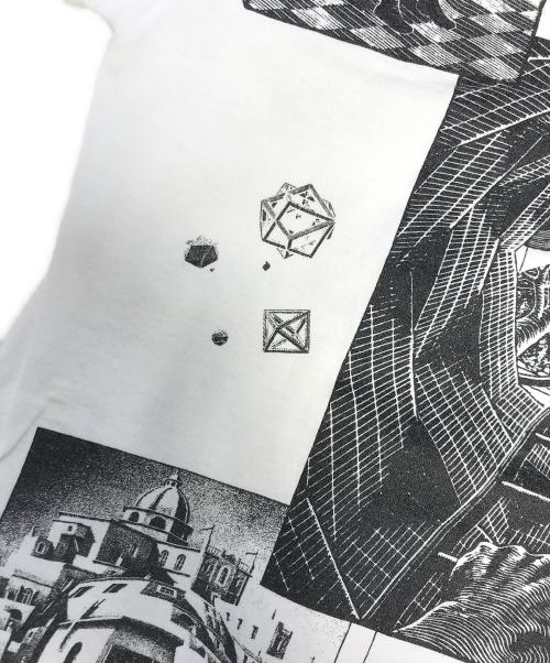 ANDAZIA（アンダジア）ANDAZIA (アンダジア) アートプリントTシャツ ホワイト サイズ:Mの古着・服飾アイテム