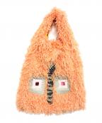 Lehレー）の古着「Mask Tote Bag」｜オレンジ