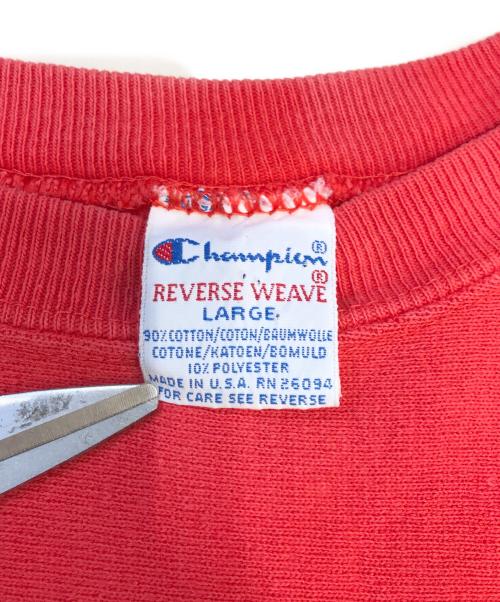 Champion（チャンピオン）Champion (チャンピオン) リバースウィーブスウェット レッド サイズ:Lの古着・服飾アイテム
