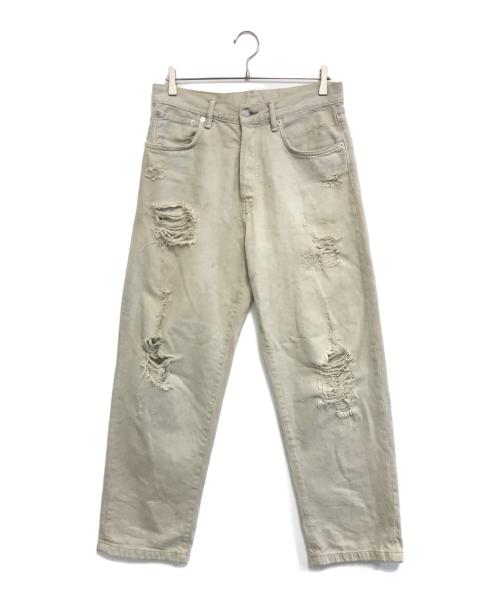 Acne studios（アクネ ストゥディオズ）Acne studios (アクネ ストゥディオス) 1991 Toj ダメージ加工デニムパンツ グレー サイズ:W28×L32の古着・服飾アイテム