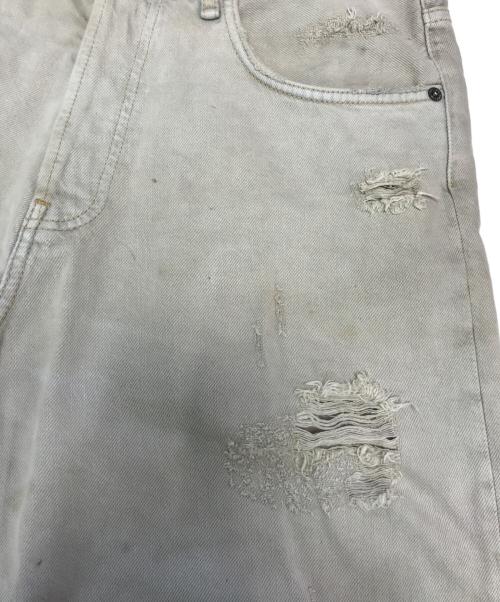 Acne studios（アクネ ストゥディオズ）Acne studios (アクネ ストゥディオス) 1991 Toj ダメージ加工デニムパンツ グレー サイズ:W28×L32の古着・服飾アイテム