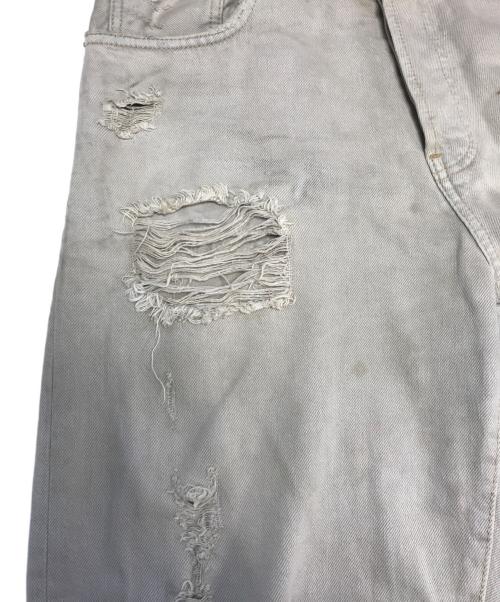 Acne studios（アクネ ストゥディオズ）Acne studios (アクネ ストゥディオス) 1991 Toj ダメージ加工デニムパンツ グレー サイズ:W28×L32の古着・服飾アイテム