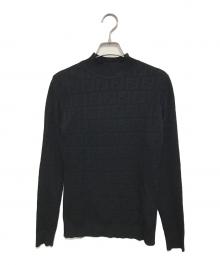 FENDI（フェンディ）の古着「ズッカ柄ニット」｜ブラック