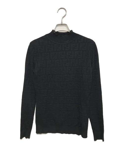 FENDI（フェンディ）FENDI (フェンディ) ズッカ柄ニット ブラック サイズ:38の古着・服飾アイテム