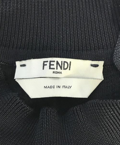 FENDI（フェンディ）FENDI (フェンディ) ズッカ柄ニット ブラック サイズ:38の古着・服飾アイテム