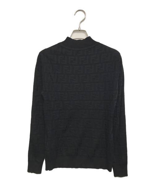 FENDI（フェンディ）FENDI (フェンディ) ズッカ柄ニット ブラック サイズ:38の古着・服飾アイテム
