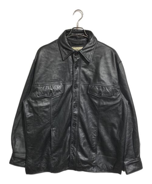 wilsons leather（ウィルソンズレザー）wilsons leather (ウィルソンズレザー) レザージャケット ブラック サイズ:Lの古着・服飾アイテム