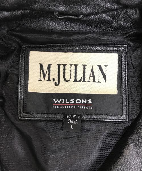 wilsons leather（ウィルソンズレザー）wilsons leather (ウィルソンズレザー) レザージャケット ブラック サイズ:Lの古着・服飾アイテム