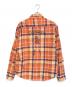 Hysteric Glamour (ヒステリックグラマー) SUPER FUZZ刺繍チェックシャツ オレンジ サイズ:XL：14000円