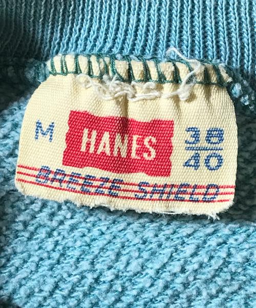 Hanes（ヘインズ）Hanes (ヘインズ) 半袖ラグランスウェット スカイブルー サイズ:Mの古着・服飾アイテム