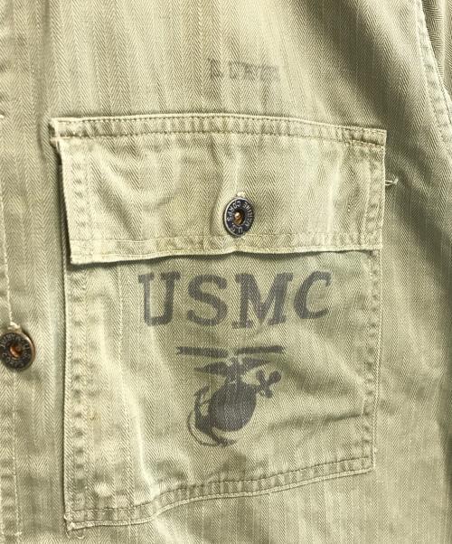 USMC（ユーエスエムシー）USMC (ユーエスエムシー) P-44 HBT ジャケット グリーン サイズ:表記なしの古着・服飾アイテム