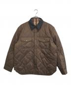 BURBERRYバーバリー）の古着「reversible checked quilted overshirt」｜ブラウン