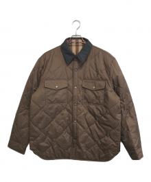BURBERRY（バーバリー）の古着「reversible checked quilted overshirt」｜ブラウン