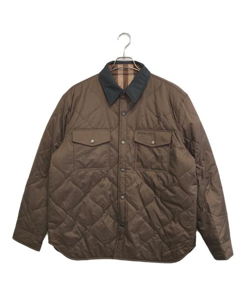 BURBERRY（バーバリー）BURBERRY (バーバリー) reversible checked quilted overshirt ブラウン サイズ:Lの古着・服飾アイテム