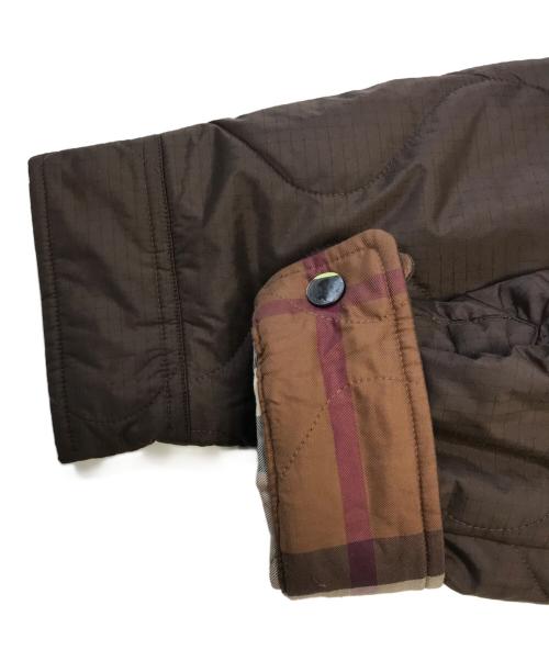 BURBERRY（バーバリー）BURBERRY (バーバリー) reversible checked quilted overshirt ブラウン サイズ:Lの古着・服飾アイテム