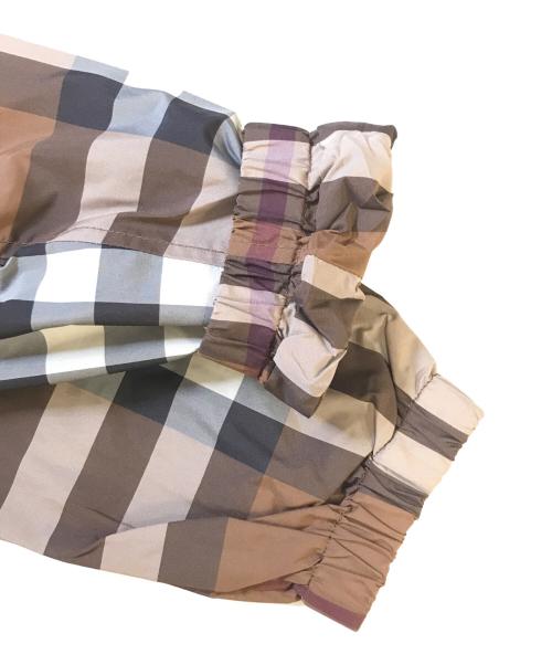 BURBERRY（バーバリー）BURBERRY (バーバリー) チェックフーデットジャケット ブラウン サイズ:34の古着・服飾アイテム