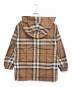 BURBERRY (バーバリー) チェックフーデットジャケット ブラウン サイズ:34：50000円
