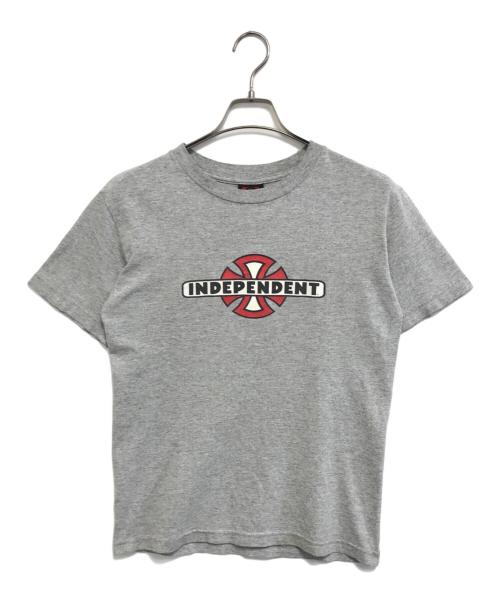 INDEPENDENT（インディペンデント）INDEPENDENT (インディペンデント) 00sプリントTシャツ グレー サイズ:Sの古着・服飾アイテム