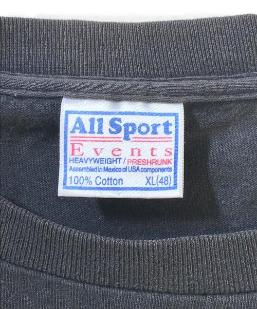 ALL SPORT（オールスポーツ）ALL SPORT (オールスポーツ) プリントTシャツ ブラック サイズ:XLの古着・服飾アイテム
