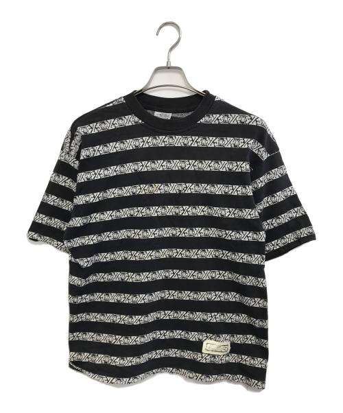 JIMMY'Z（ジミーズ）JIMMY'Z (ジミーズ) ジャガードTシャツ ブラック×ホワイト サイズ:XLの古着・服飾アイテム