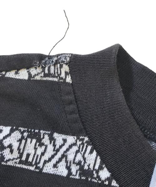 JIMMY'Z（ジミーズ）JIMMY'Z (ジミーズ) ジャガードTシャツ ブラック×ホワイト サイズ:XLの古着・服飾アイテム