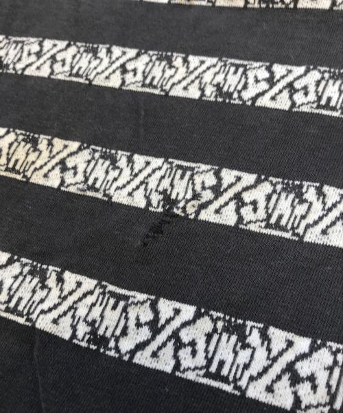 JIMMY'Z（ジミーズ）JIMMY'Z (ジミーズ) ジャガードTシャツ ブラック×ホワイト サイズ:XLの古着・服飾アイテム