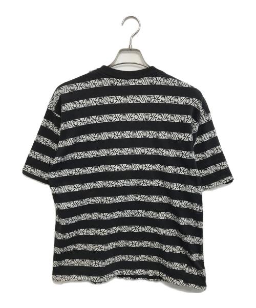 JIMMY'Z（ジミーズ）JIMMY'Z (ジミーズ) ジャガードTシャツ ブラック×ホワイト サイズ:XLの古着・服飾アイテム