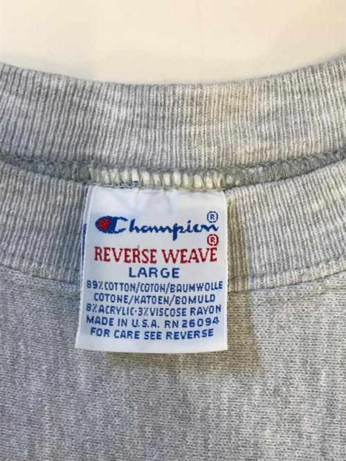 Champion（チャンピオン）Champion (チャンピオン) リバースウィーブスウェット グレー サイズ:Lの古着・服飾アイテム
