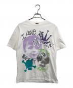 stussyステューシー）の古着「マルチプリントtシャツ」｜ホワイト