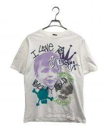 stussy（ステューシー）の古着「マルチプリントtシャツ」｜ホワイト