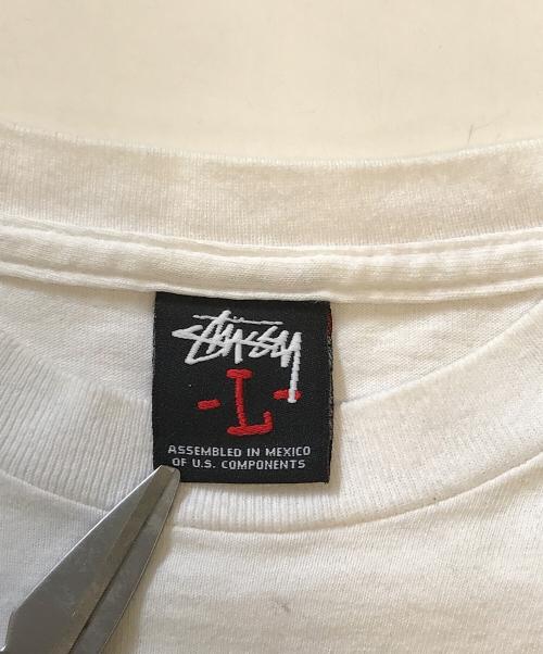 stussy（ステューシー）stussy (ステューシー) マルチプリントtシャツ ホワイト サイズ:Lの古着・服飾アイテム