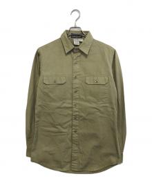Patagonia（パタゴニア）の古着「コットンワークシャツ」｜カーキ