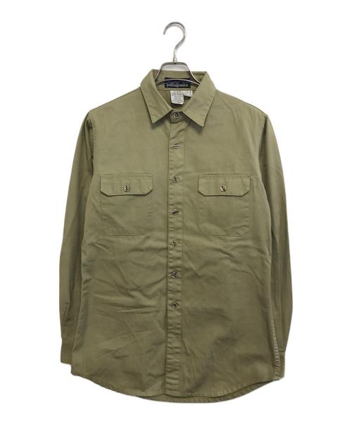Patagonia（パタゴニア）patagonia (パタゴニア) コットンワークシャツ カーキ サイズ:Lの古着・服飾アイテム