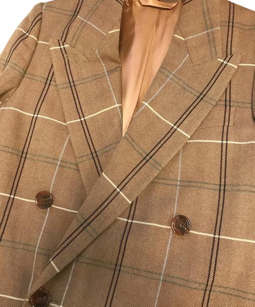Acne studios（アクネ ストゥディオズ）ACNE STUDIOS (アクネ ストゥディオズ) 2Bチェックテーラードジャケット ブラウン サイズ:34の古着・服飾アイテム