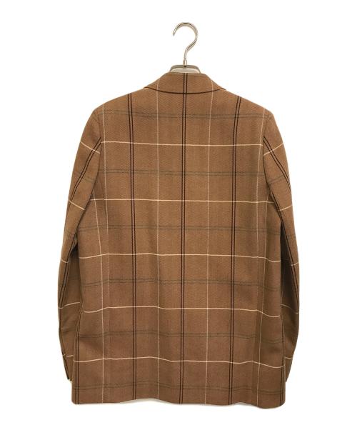 Acne studios（アクネ ストゥディオズ）ACNE STUDIOS (アクネ ストゥディオズ) 2Bチェックテーラードジャケット ブラウン サイズ:34の古着・服飾アイテム