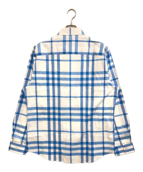 BURBERRY（バーバリー）BURBERRY (バーバリー) チェックシャツ スカイブルー サイズ:XLの古着・服飾アイテム