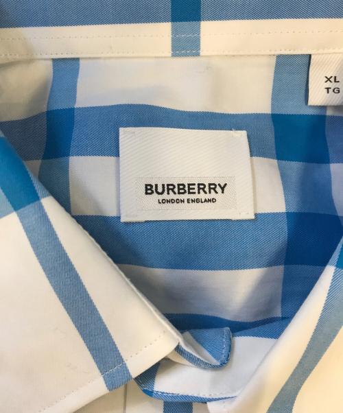 BURBERRY（バーバリー）BURBERRY (バーバリー) チェックシャツ スカイブルー サイズ:XLの古着・服飾アイテム