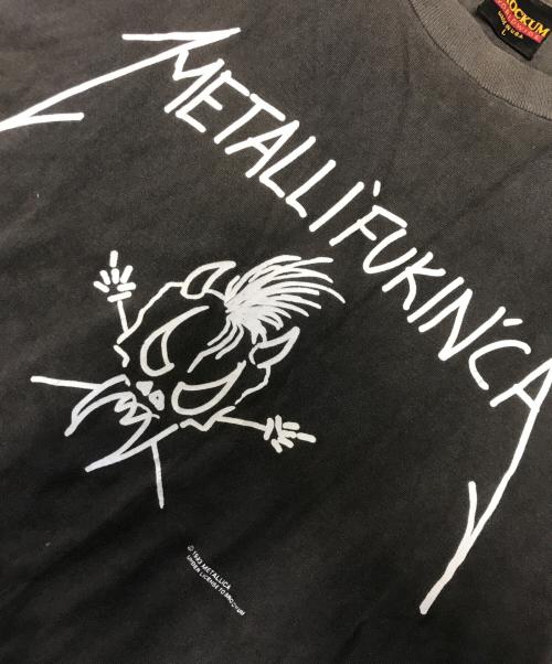 バンドTシャツ（バンドTシャツ）バンドTシャツ (バンドTシャツ) 90s METALLICA(メタリカ) バンドTシャツ ブラック サイズ:Lの古着・服飾アイテム