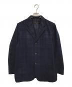 COMME des GARCONS HOMMEコムデギャルソン オム）の古着「チェックテーラードジャケット」｜ネイビー