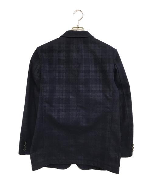 COMME des GARCONS HOMME（コムデギャルソン オム）COMME des GARCONS HOMME (コムデギャルソン オム) チェックテーラードジャケット ネイビー サイズ:Sの古着・服飾アイテム