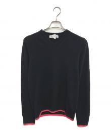 COMME des GARCONS SHIRT（コムデギャルソンシャツ）の古着「Vネックニット」｜ブラック