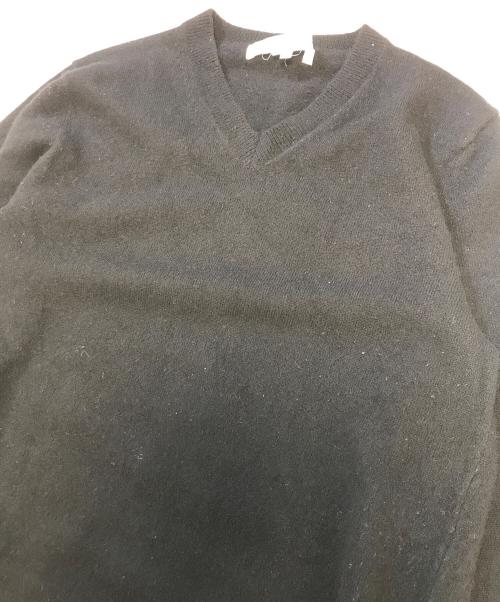 COMME des GARCONS SHIRT（コムデギャルソンシャツ）COMME des GARCONS SHIRT (コムデギャルソンシャツ) Vネックニット ブラック サイズ:XSの古着・服飾アイテム