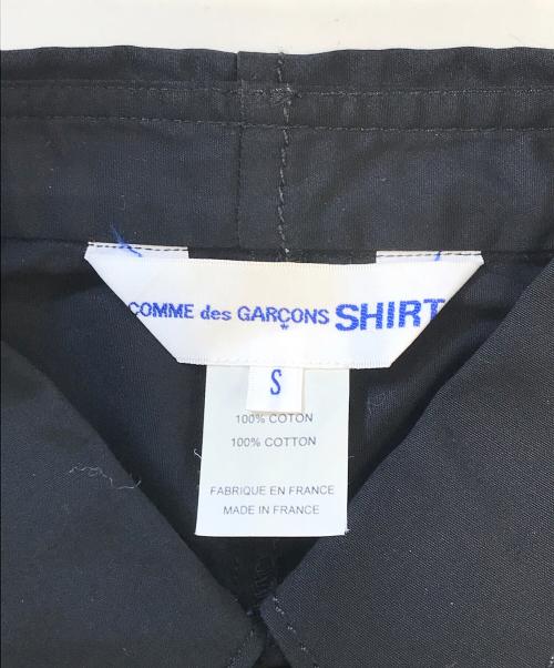COMME des GARCONS SHIRT（コムデギャルソンシャツ）COMME des GARCONS SHIRT (コムデギャルソンシャツ) 変形シャツ ブラック サイズ:Sの古着・服飾アイテム