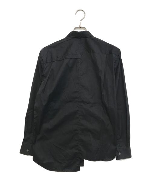 COMME des GARCONS SHIRT（コムデギャルソンシャツ）COMME des GARCONS SHIRT (コムデギャルソンシャツ) 変形シャツ ブラック サイズ:Sの古着・服飾アイテム