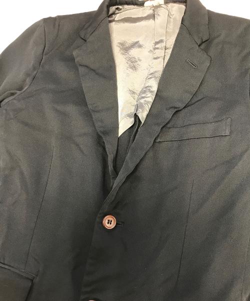 COMME des GARCONS HOMME PLUS（コムデギャルソンオムプリュス）COMME des GARCONS HOMME PLUS (コムデギャルソンオムプリュス) ポリ縮絨コート ブラック サイズ:XSの古着・服飾アイテム