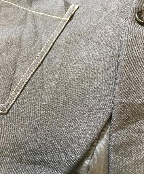 COMME des GARCONS HOMME PLUS（コムデギャルソンオムプリュス）COMME des GARCONS HOMME PLUS (コムデギャルソンオムプリュス) ポリ縮絨ステッチテーラードジャケット ブラック サイズ:Mの古着・服飾アイテム