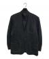 COMME des GARCONS HOMME PLUS（コムデギャルソンオムプリュス）の古着「ポリ縮絨ステッチテーラードジャケット」｜ブラック