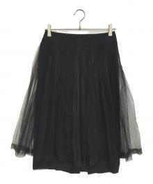 COMME des GARCONS（コムデギャルソン）の古着「チュールスカート」｜ブラック