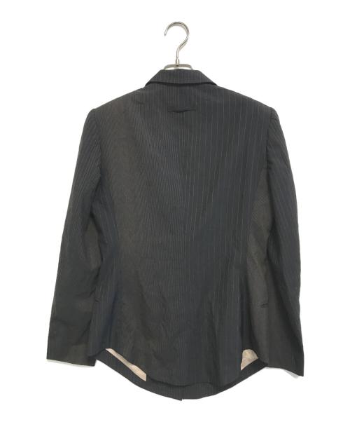 Jean Paul GAULTIER CLASSIQUE（ジャンポールゴルチエクラシック）Jean Paul GAULTIER CLASSIQUE (ジャンポールゴルチエクラシック) グラデーションカラー ストライプセットアップ ブラック サイズ:40の古着・服飾アイテム